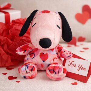 Snoopy Valentine Plush • Peanuts • Heart Design • Perfect Gift